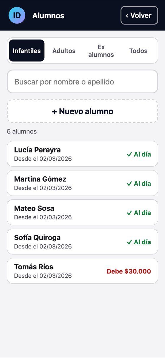 Lista de alumnos con su estado de cuenta